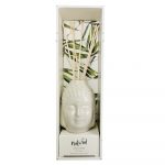 Geurstokjes keramische Buddha 100ml wit - in cadeauverpakking