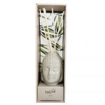 Geurstokjes keramische Buddha 100ml taupe - in cadeauverpakking