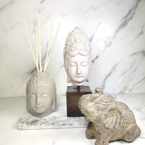 Geurstokjes keramische Buddha 100ml - in cadeauverpakking