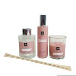 Cadeauset White Rose & Lily met geurstokjes geurkaars en roomspray in cadeauverpakking