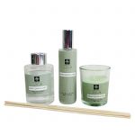 Cadeauset Fresh Lemon & Mint met geurstokjes geurkaars en roomspray in cadeauverpakking