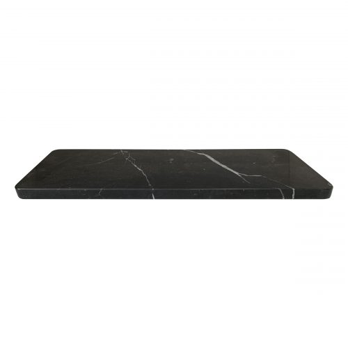Marmeren plateau zwart 42x16cm serveerschaal van marmer