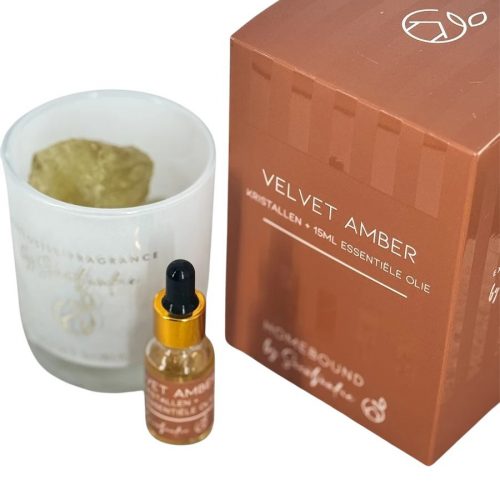 Geur kristallen Velvet Amber met 15ml geurolie - Scent Junkie