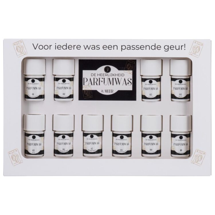 Wasparfum cadeaupakket 10x 15ml - Parfumwas De Heerlijkheid