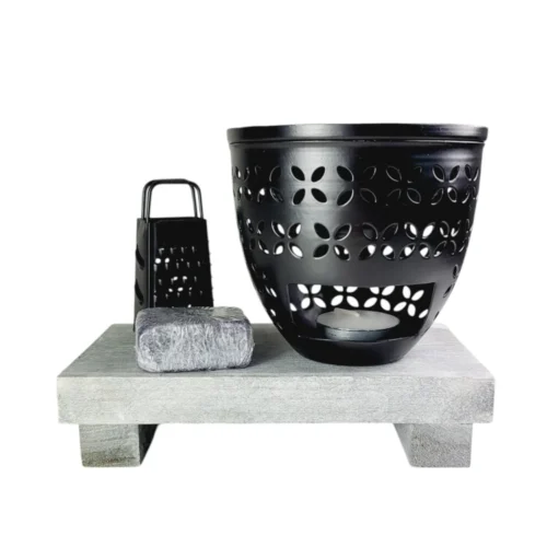 Cadeauset amberblokjes Black in stijlvolle cadeauverpakking
