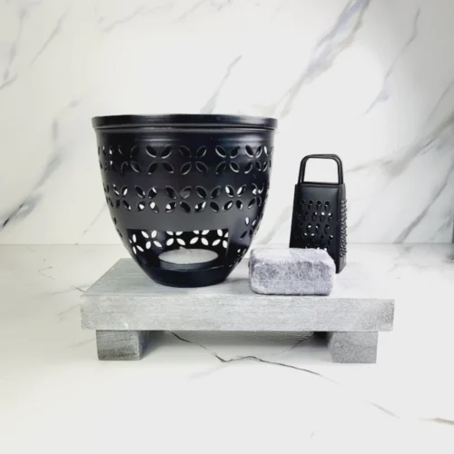 Cadeauset amberblokjes Black in stijlvolle cadeauverpakking